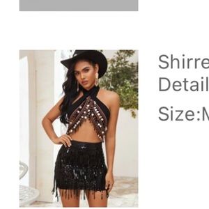 Belly dancer wrap halter top